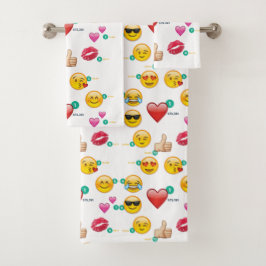 Conjunto De Toalhas emoji