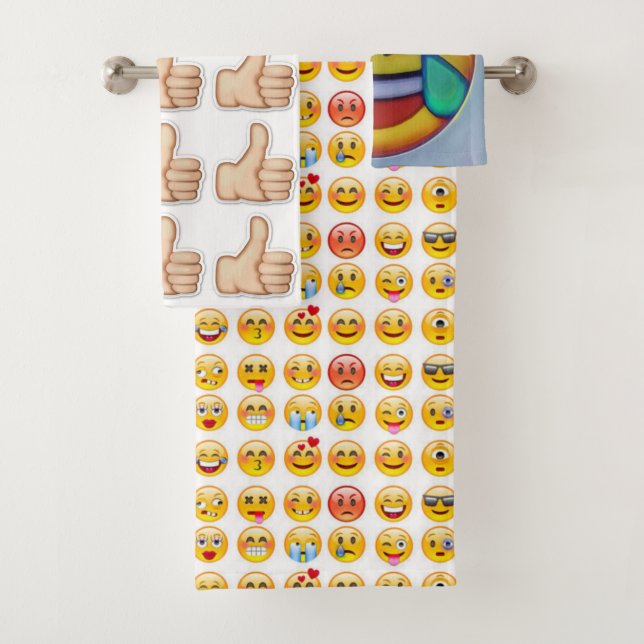 Conjunto De Toalhas emoji (Insitu)