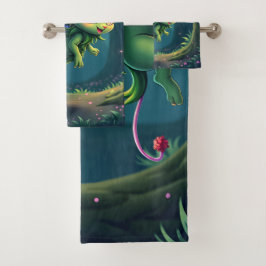 Conjunto De Toalhas Enchanted Fairy Critter – Magical Forest Sprite 