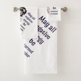 Conjunto De Toalhas Energia negativa deve ser devolvida ao remetente