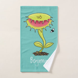 Conjunto De Toalhas Engraçado carnívoro Venus mosca cartoon
