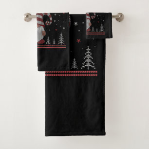 Conjunto De Toalhas Engraçado Gnomo Feliz Natal