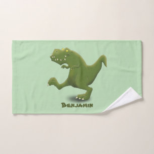 Conjunto De Toalhas Engraçado humor de desenho animado de T rex dinoss