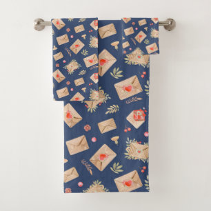 Conjunto De Toalhas Envelopes e Corações