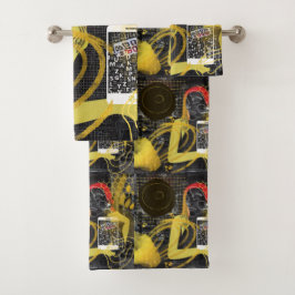 Conjunto De Toalhas Enviando mensagens para amigos