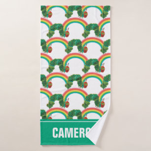 Conjunto De Toalhas Eric Carle   Padrão De Lagarta Muito Faminta