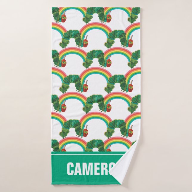 Conjunto De Toalhas Eric Carle | Padrão De Lagarta Muito Faminta (Toalha de Banho)