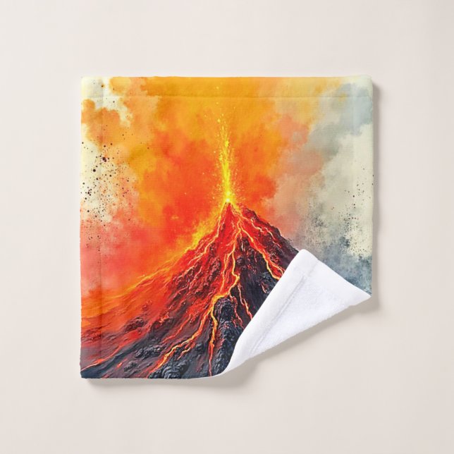 Conjunto De Toalhas Erupção Vulcânica: Poder Bruto (Pano de lavar)