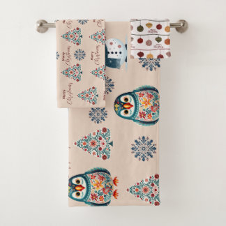 Conjunto De Toalhas Escandinavo Impressionante e Bonito