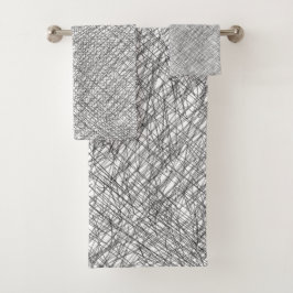 Conjunto De Toalhas Escrivatura japonesa de linhas simples