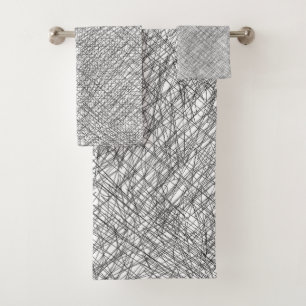 Conjunto De Toalhas Escrivatura japonesa de linhas simples