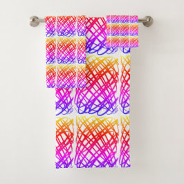 Conjunto De Toalhas Escrivora Simples | Filtro Ipanema | Entalhe centr