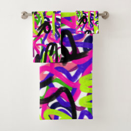 Conjunto De Toalhas Escrivores em Cores