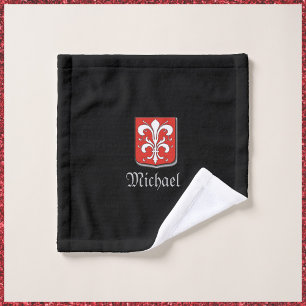 Conjunto De Toalhas Escudo do Cavaleiro Negro e Vermelho medieval