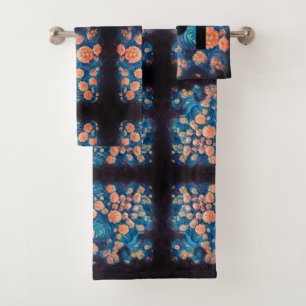 Conjunto De Toalhas Espaço Mimosa Ouro Nebula Blossom