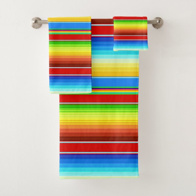 Conjunto De Toalhas Espanhol tradicional geral mexicano vibrante (Insitu)