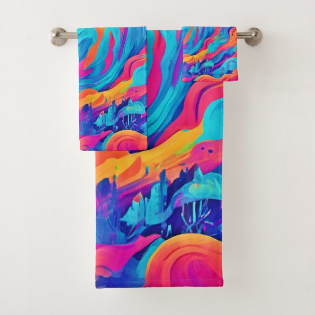 Conjunto De Toalhas Espectral Ghost Halloween Art (Insitu)