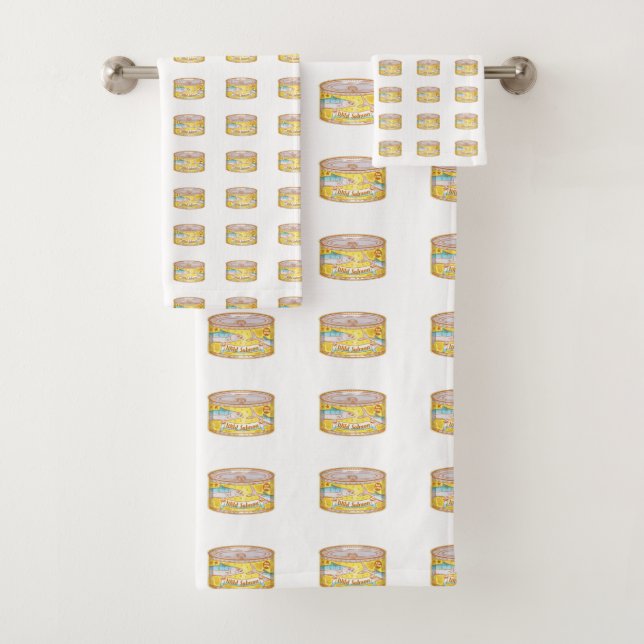 Conjunto De Toalhas Espelho de conservas de salmão (Insitu)