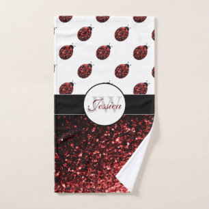 Conjunto De Toalhas Espelhos vermelhos esparramados Ladybird Ladybug M