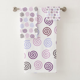 Conjunto De Toalhas Espirais