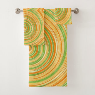 Conjunto De Toalhas Espiral de coloridos de citros divertidos