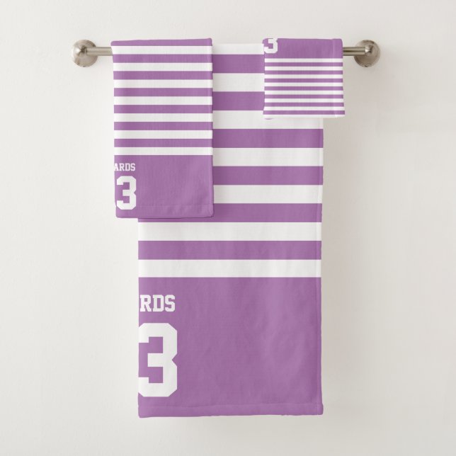 Conjunto De Toalhas Esportes com distribuição personalizada numerados  (Insitu)