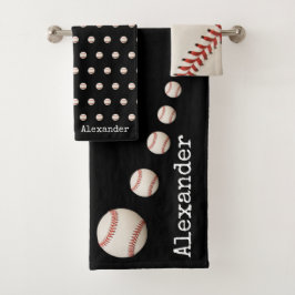 Conjunto De Toalhas Esportes de softball monograma