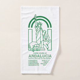 Conjunto De Toalhas Estados Unidos da Andaluzia
