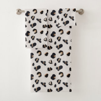 Conjunto De Toalhas Estampa de Animal Tropical e Série de Folhagens De
