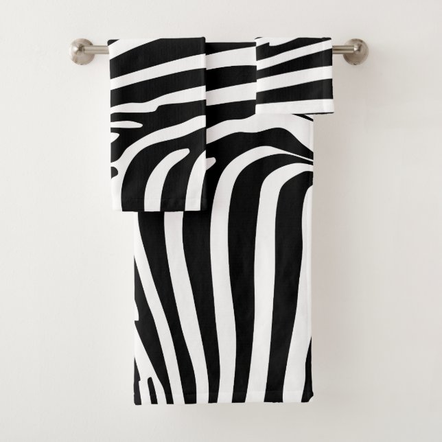 Conjunto De Toalhas Estampa de Zebra (Insitu)