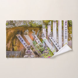 Conjunto De Toalhas estátuas de Buda no templo Senko-ji