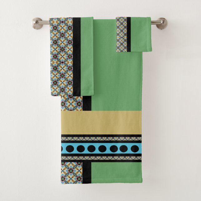 Conjunto De Toalhas Estilo de Patches Mexicano (Insitu)