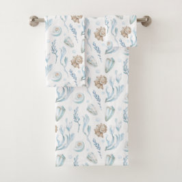 Conjunto De Toalhas Estilo de Praia Costeira Marítima