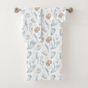 Conjunto De Toalhas Estilo de Praia Costeira Marítima