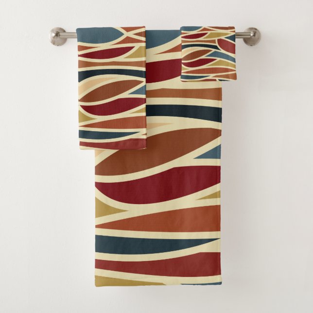 Conjunto De Toalhas Estilo de Vidro Geométrico Opaco Design (Insitu)