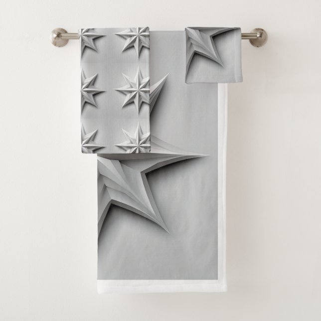 Conjunto De Toalhas Estrela da Cinza Moderna (Insitu)
