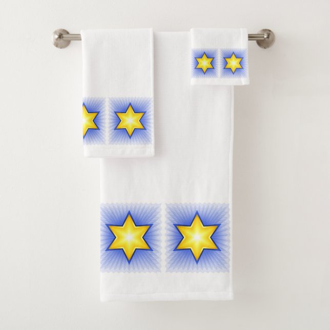 Conjunto De Toalhas Estrela de David (Insitu)