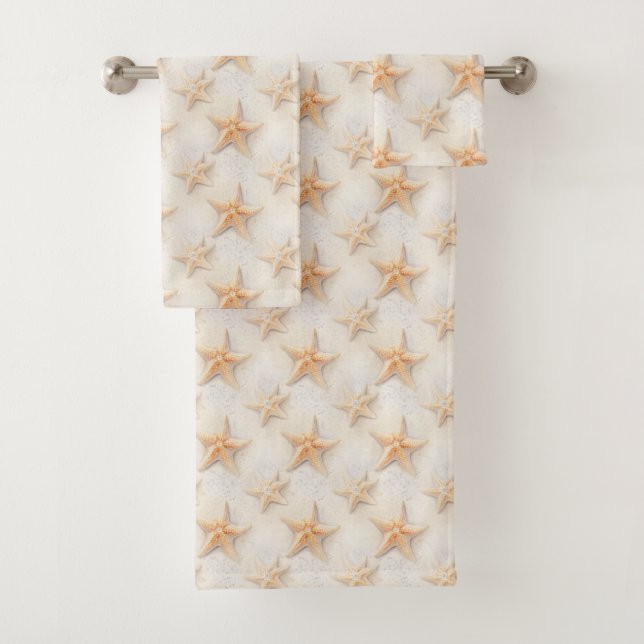 Conjunto De Toalhas Estrela-do-mar da praia oceânica (Insitu)