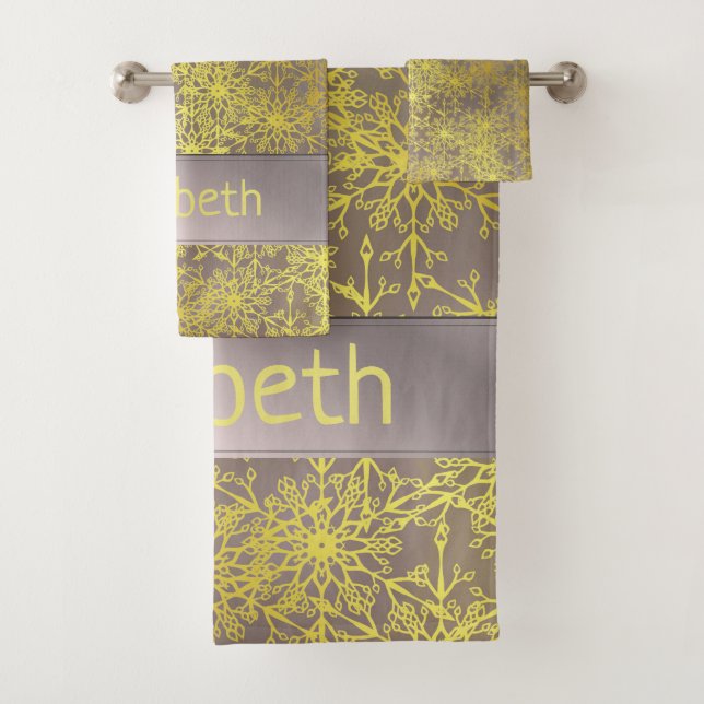 Conjunto De Toalhas estrela, luz, brilho, brilho, brilho, brilho, bril (Insitu)