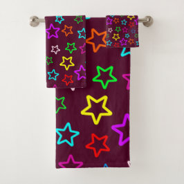 CONJUNTO DE TOALHAS ESTRELAS