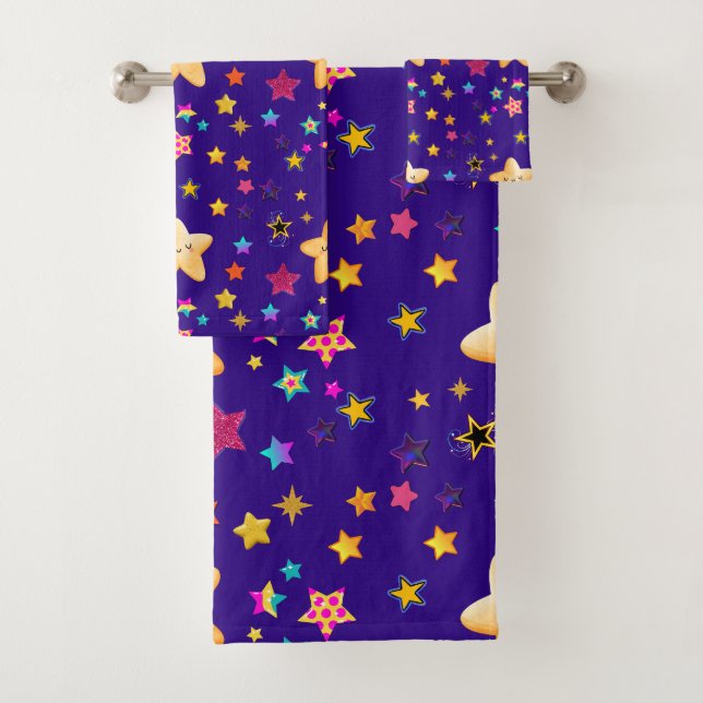 CONJUNTO DE TOALHAS ESTRELAS (Insitu)
