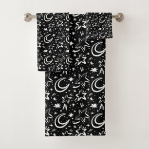 Conjunto De Toalhas Estrelas e luas.