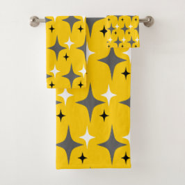 Conjunto De Toalhas Estrelas Retro