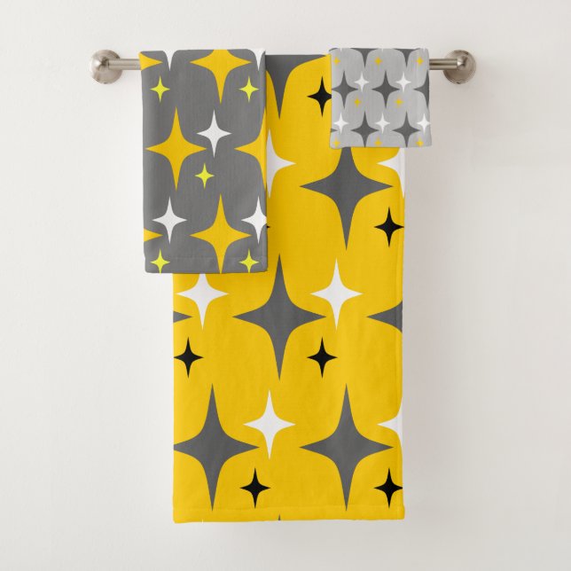 Conjunto De Toalhas Estrelas Retro (Insitu)