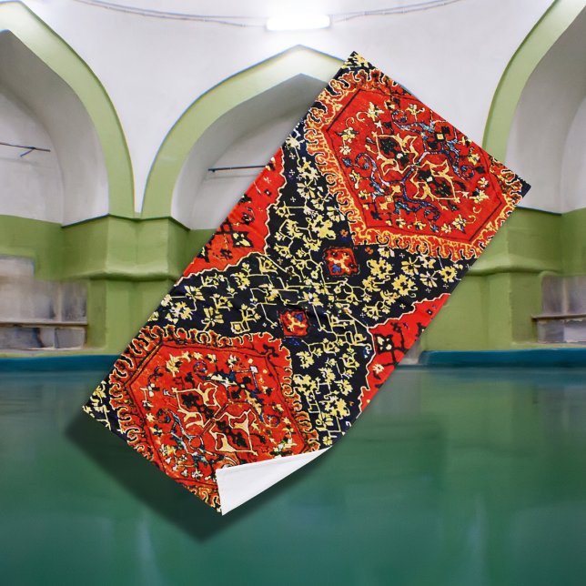 Conjunto De Toalhas Estropo oriental olha em azul&laranja (Criador carregado)