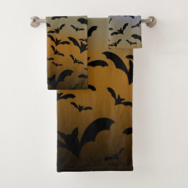 Conjunto De Toalhas Eu fui mordido por morcegos negros e Bonito lua