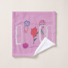 Conjunto De Toalhas Eu te amo com compaixão Ideias rosa-quente claras