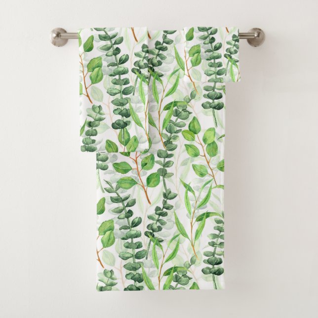 Conjunto De Toalhas Eucalyptus (Insitu)