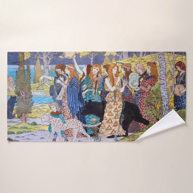 Conjunto De Toalhas Eugene Grasset - Harmony Decorative Panel (Toalha de Banho)