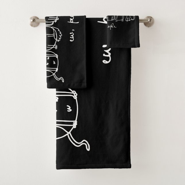 Conjunto De Toalhas Ew, Pessoas Engraçadas, Amantes De Gato (Insitu)